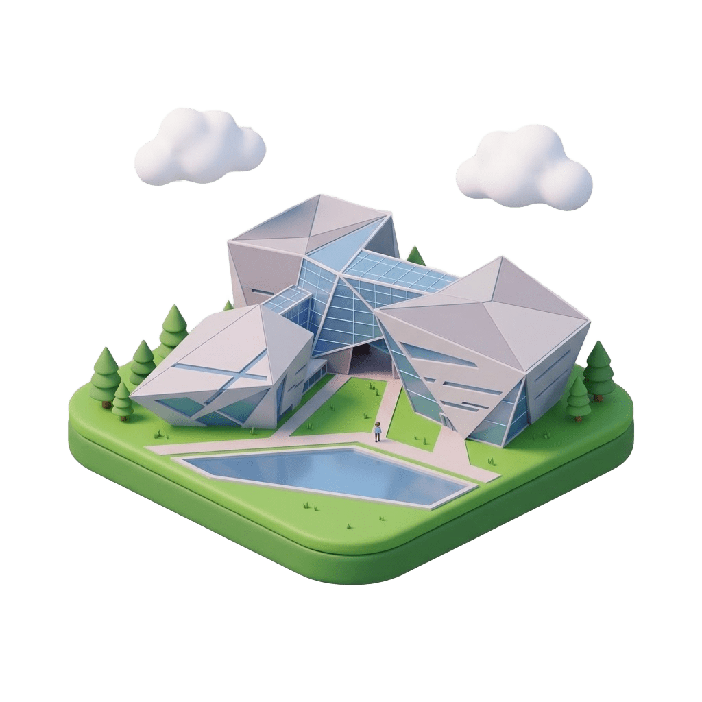 University building illustration